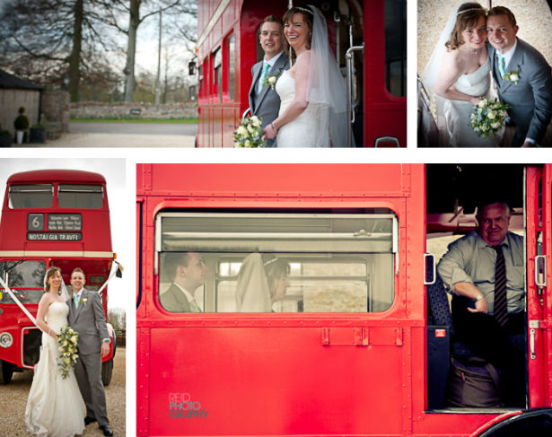 Vintage Wedding Bus Red