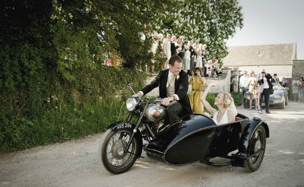 Motor Bike Side Car by Wild Weddings