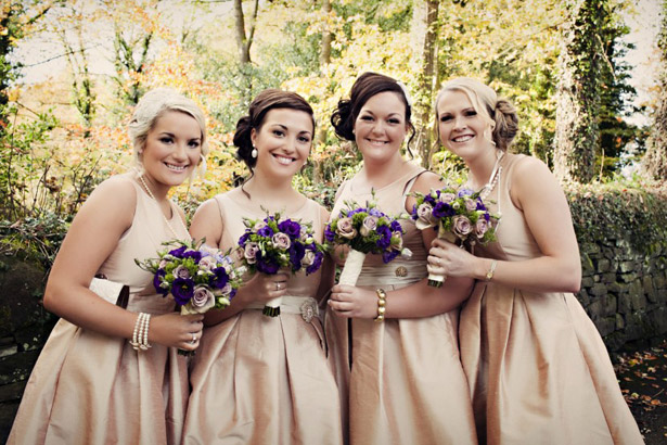 Bridesmaid’s in vintage pink 