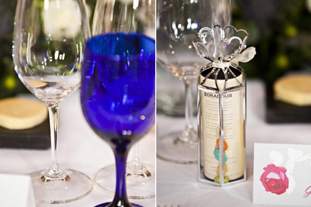 Wedding reception table decor