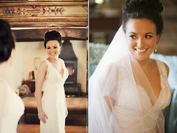 Bride in Charlotte Balbier dress