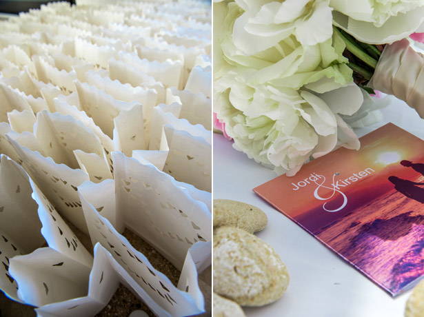 Confetti and wedding program