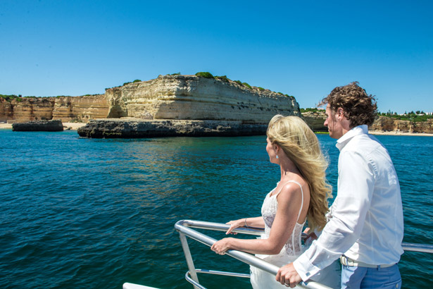 Wedding boat trip