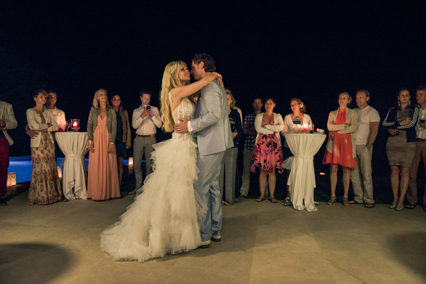 Bride and groom first dance