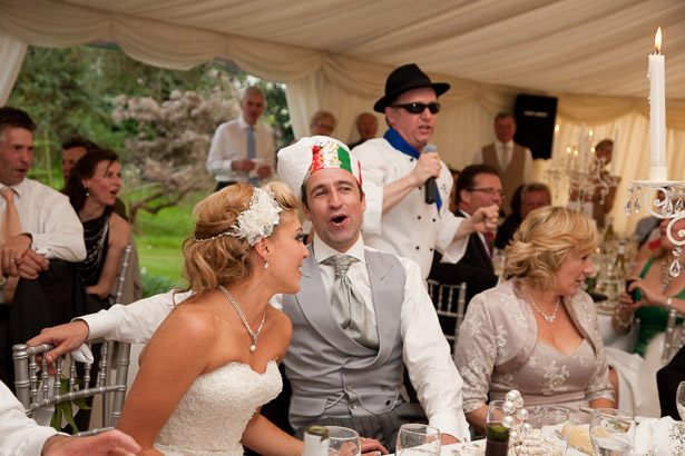 Chef Singing At Wedding