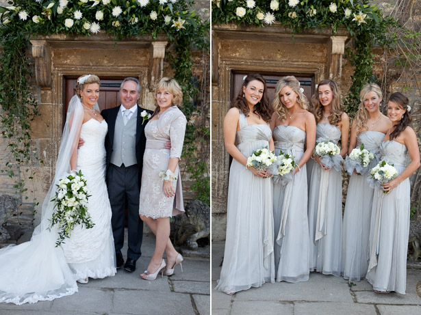 Bridal Party Mother and Father and Bridesmaids