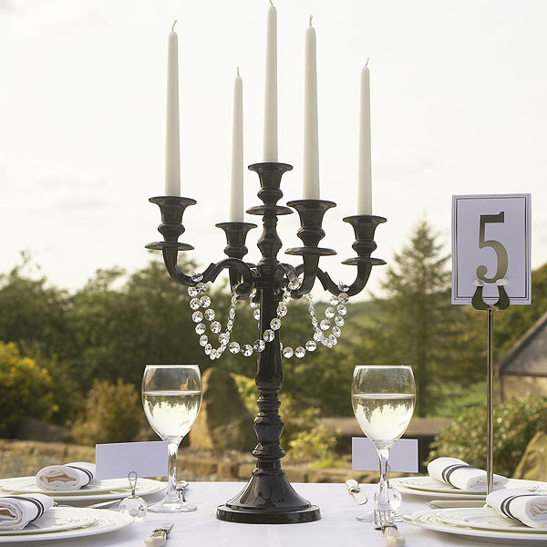 gothic horror wedding candelabra