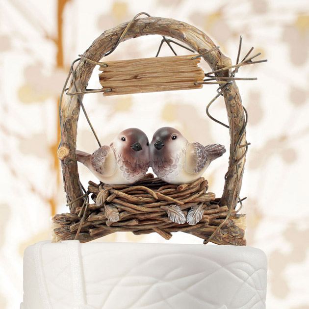 Love Birds in Archway Cake Topper