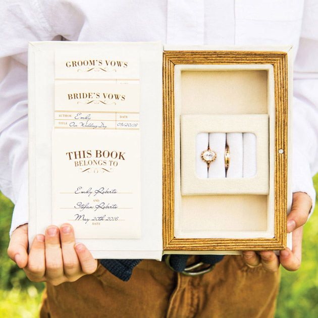 Rustic theme vintage jewellery book box