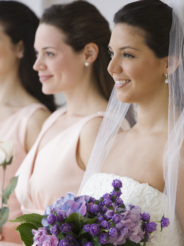 smiling bride