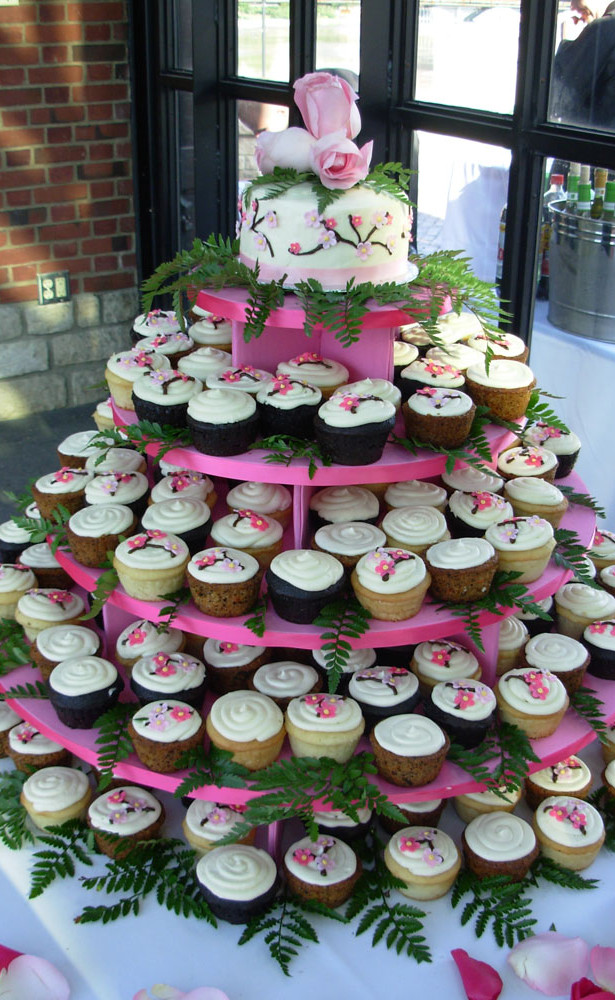 pink wedding cupcakes wedding cake floral