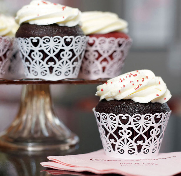 Heart cupcake wrappers  