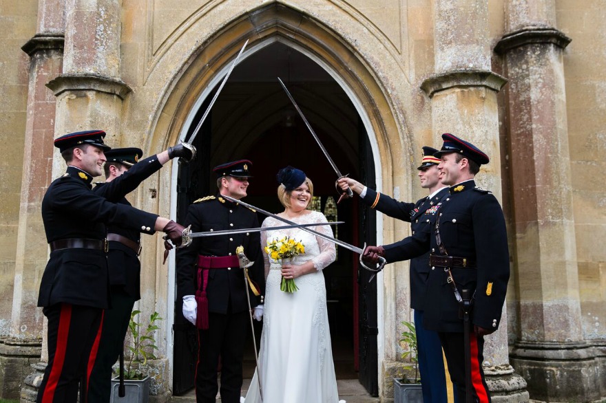 Military wedding ceremony by Helen King Photography | Confetti.co.uk