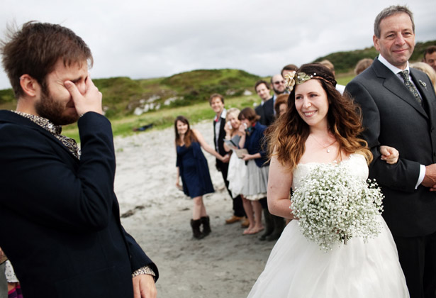 Emotional groom 