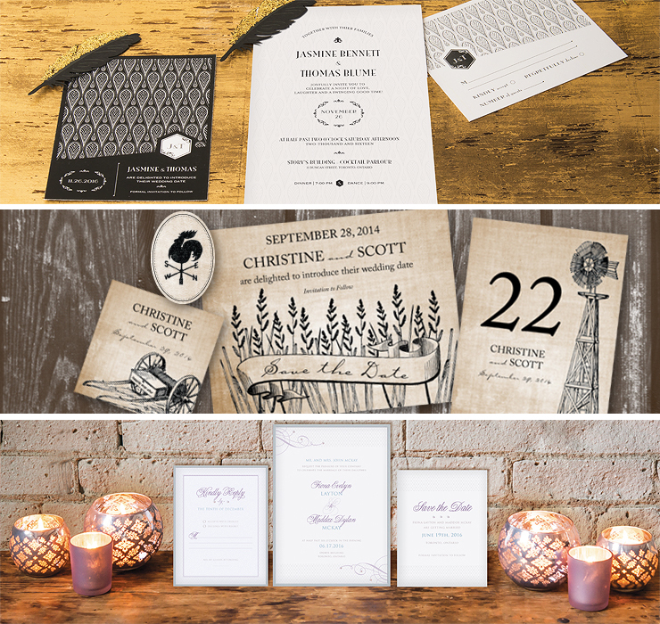 rustic vintage art deco gatsby stationery by theme style