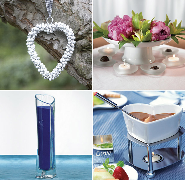 heart themed valentines day flowers and gift moodboard