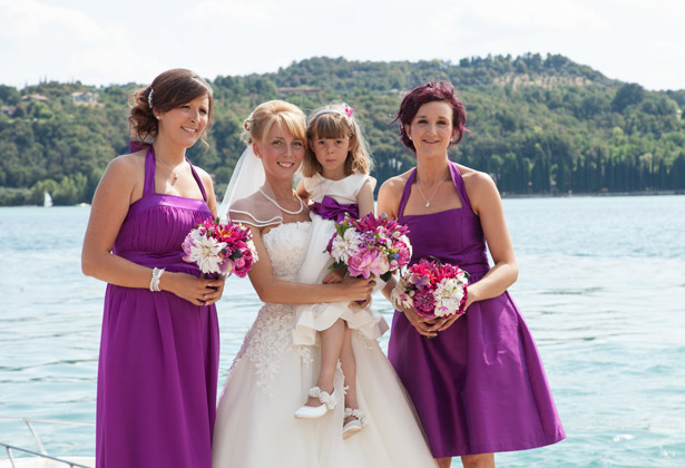 Bride with her bridesmaids 2