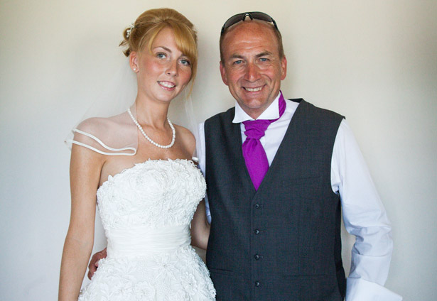 Bride with her father