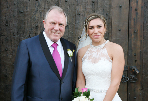 Bride with her father