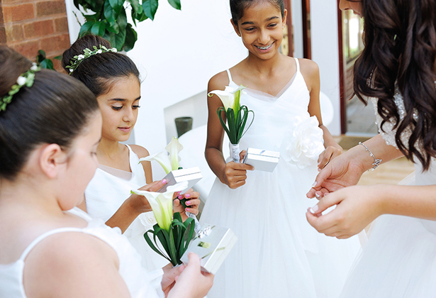 Gifts for the flower girls and usher