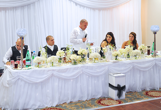 Confetti Real Wedding, grooms speech