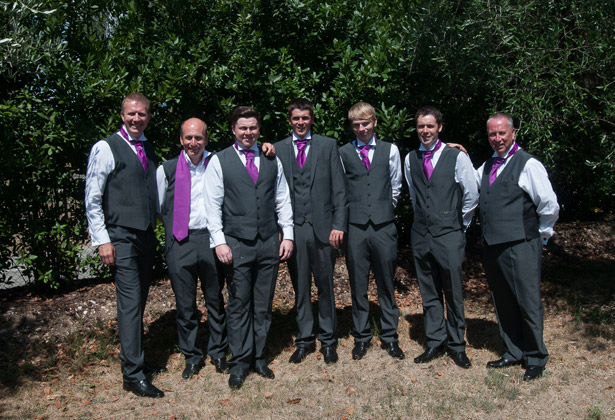 Groom with groomsmen