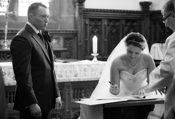 Signing the register