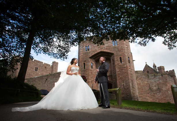 The bride and groom's official photo shoot