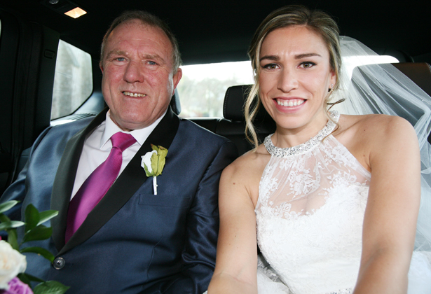 The bride and her father