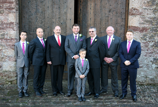 The groom and friends