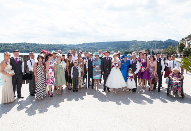 The newlyweds with their guests