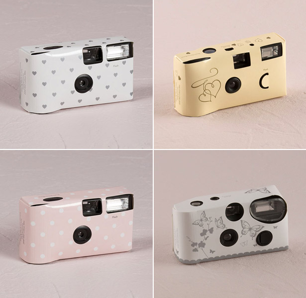 disposable cameras hearts dots butterflies