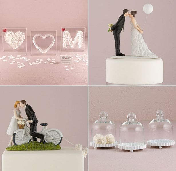 Retro cake toppers and wedding accessories 