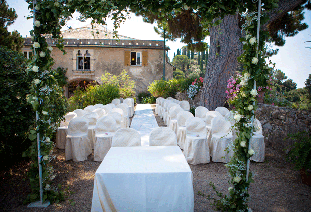 Ceremon at Castello Brown in Portofino