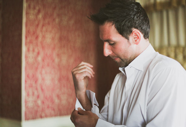 Groom getting ready for his big day 