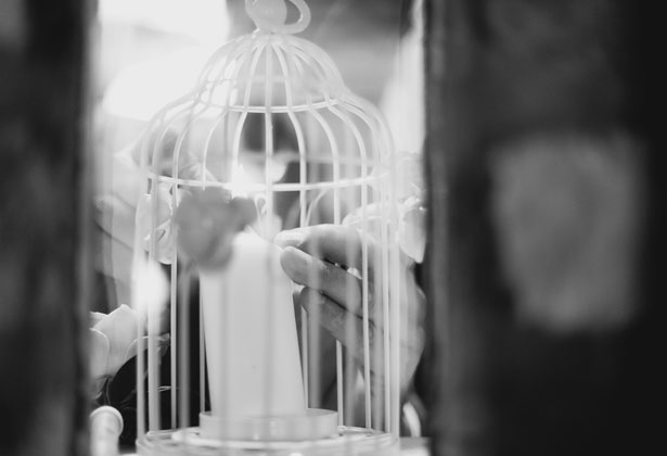 Birdcage candle holder 