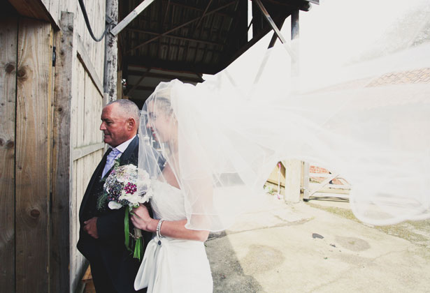 Bride with her father 