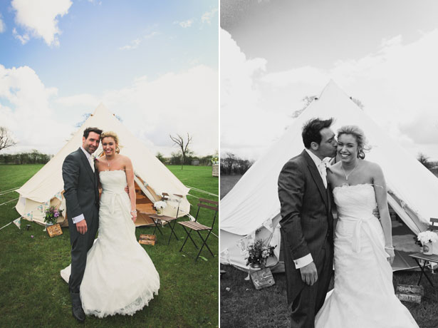 The bride and groom by Sansom Photography 