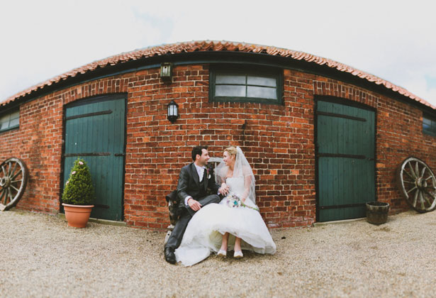 The bride and groom by Sansom Photography 