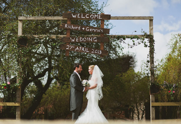 The bride and groom by Sansom Photography 