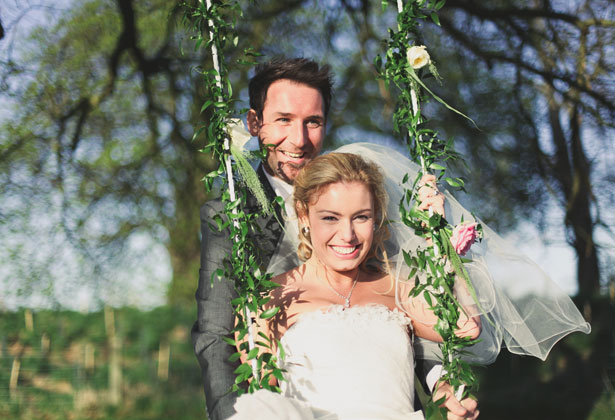 The bride on a swing by Sansom Photography 