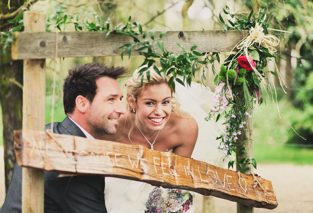 The bride and groom by Sansom Photography 