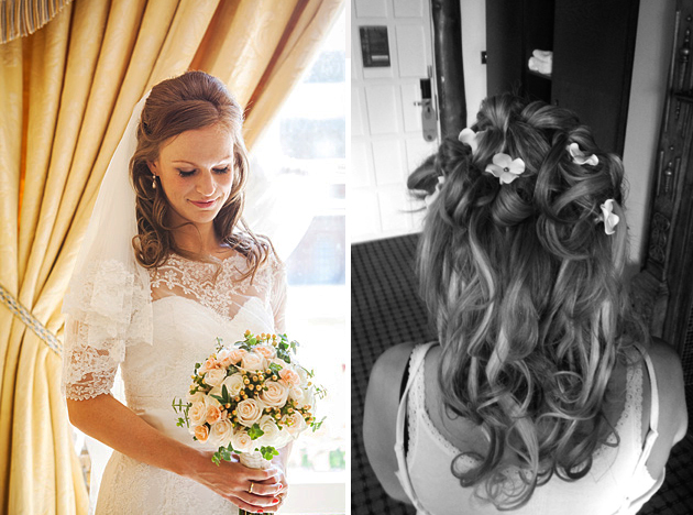 Hair half up half down wedding hairstyle for bridal inspiration 2014