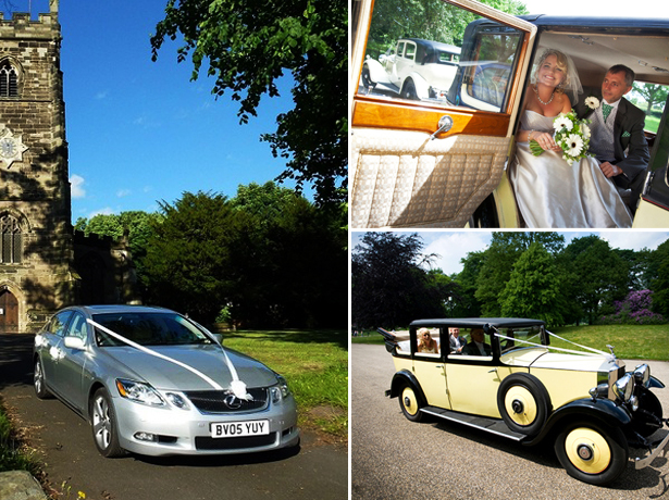 Selection of cars from Midlands Wedding Cars and Primrose Wedding Cars