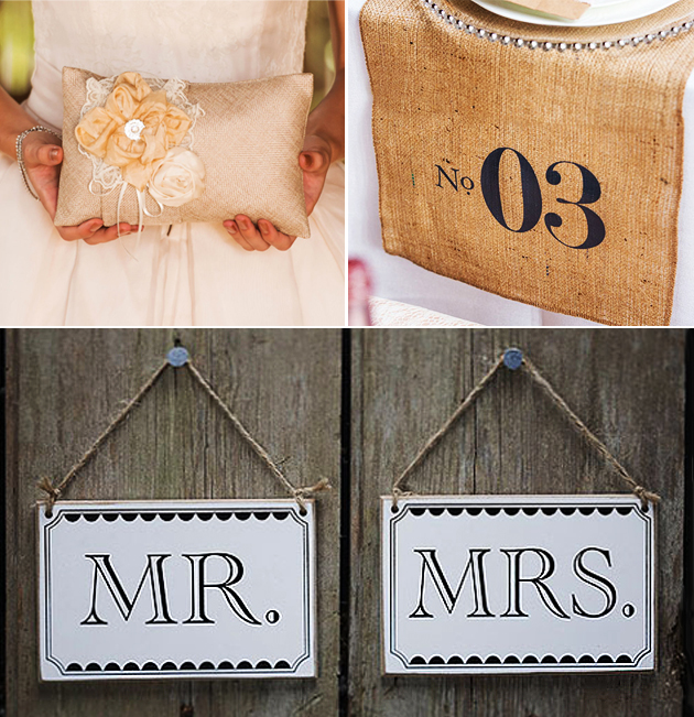 Rustic Shabby Chic Mr and Mrs