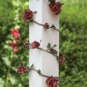 country rose garland