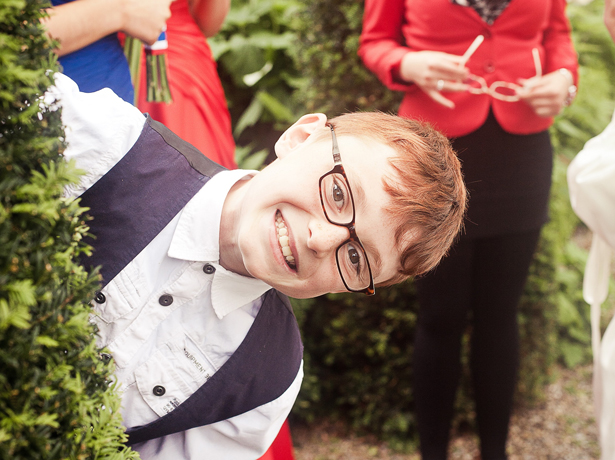 Wedding guest in Bridal Eyewear by Karen Louise