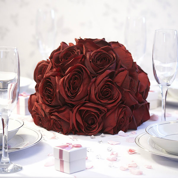 Eternity red rose centrepiece