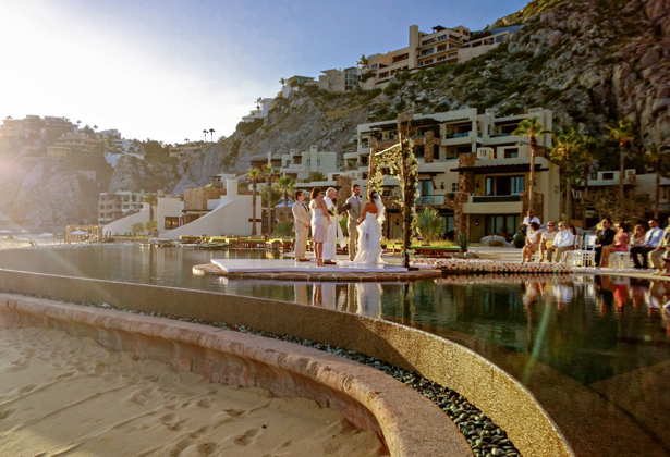 Wedding ceremony by the water 