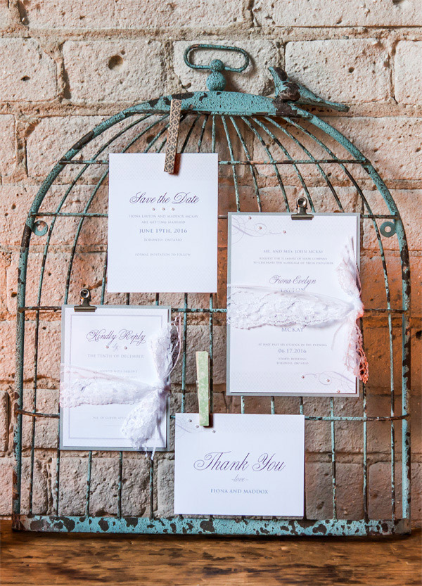 Rustic Shabby Chic wedding stationary: Save the Date Card, Invitation, RSVP, and Thank You Card